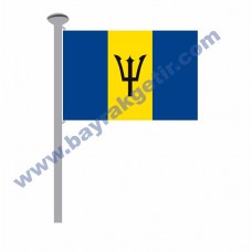 BARBADOS GÖNDER BAYRAK 50x75 ( EBAT SEÇİNİZ )